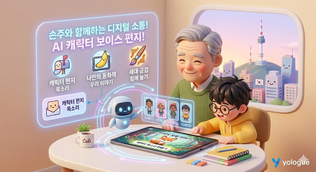 시니어 AI 활용 건강 관리, 손주와 소통하는 시니어